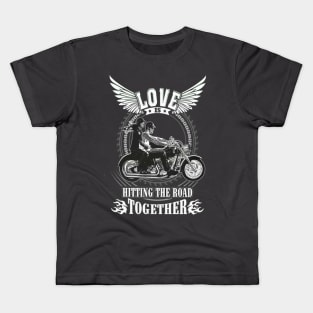 Love Is Hitting The Road Together Kids T-Shirt